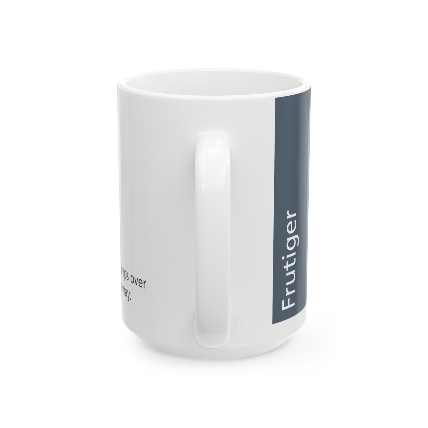 Frutiger Ceramic Mug (11oz, 15oz, grey, white) US