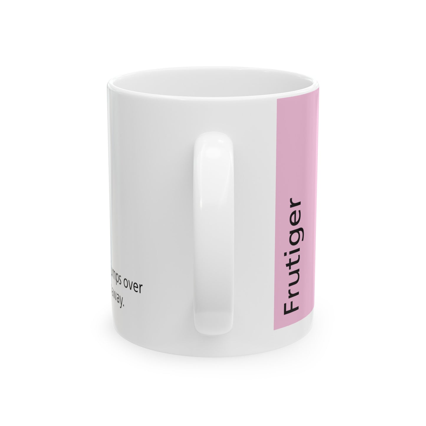 Frutiger Ceramic Mug (11oz, 15oz, rose, white) US