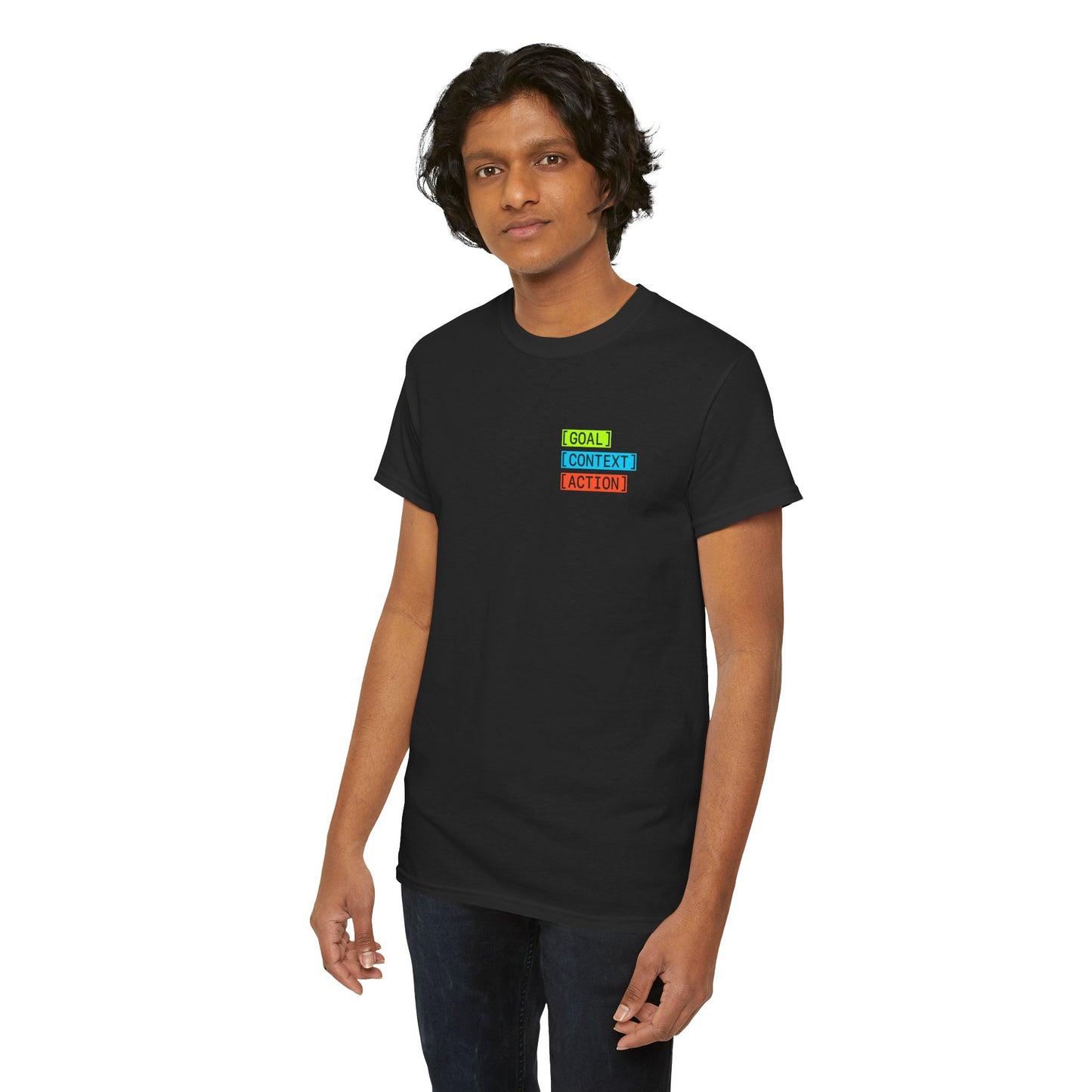 GOAL, CONTEXT, ACTION T-shirt (small print)