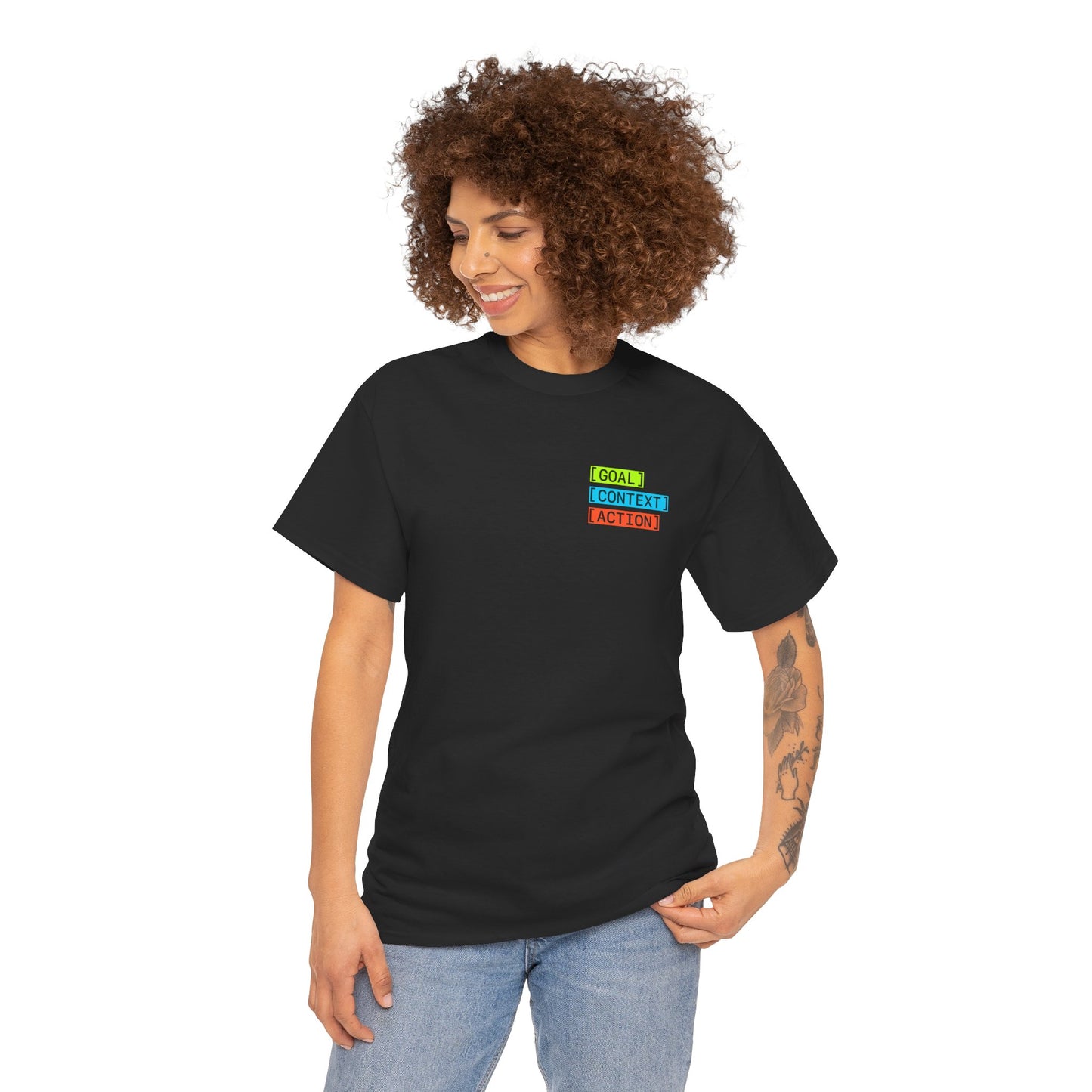 GOAL, CONTEXT, ACTION T-shirt (small print)