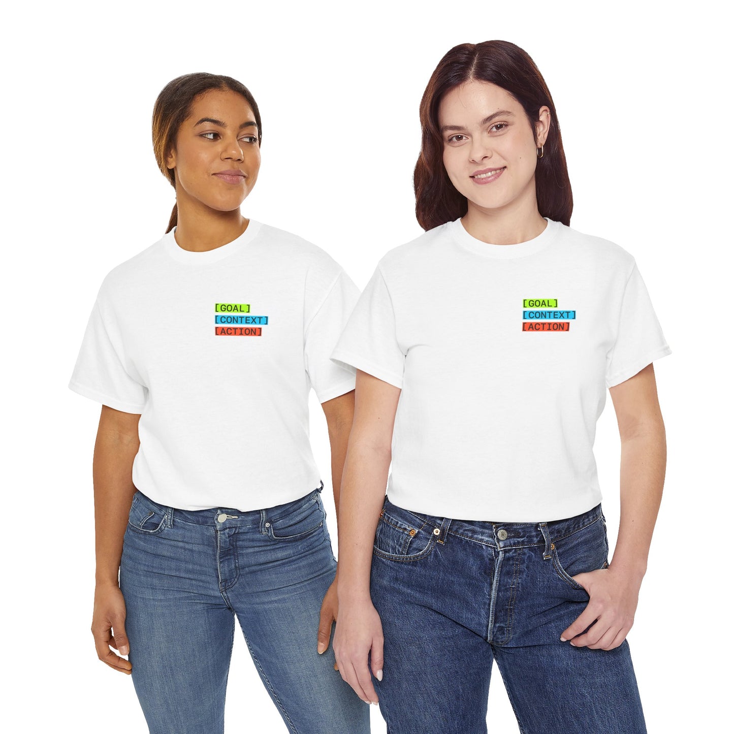 GOAL, CONTEXT, ACTION T-shirt (small print)