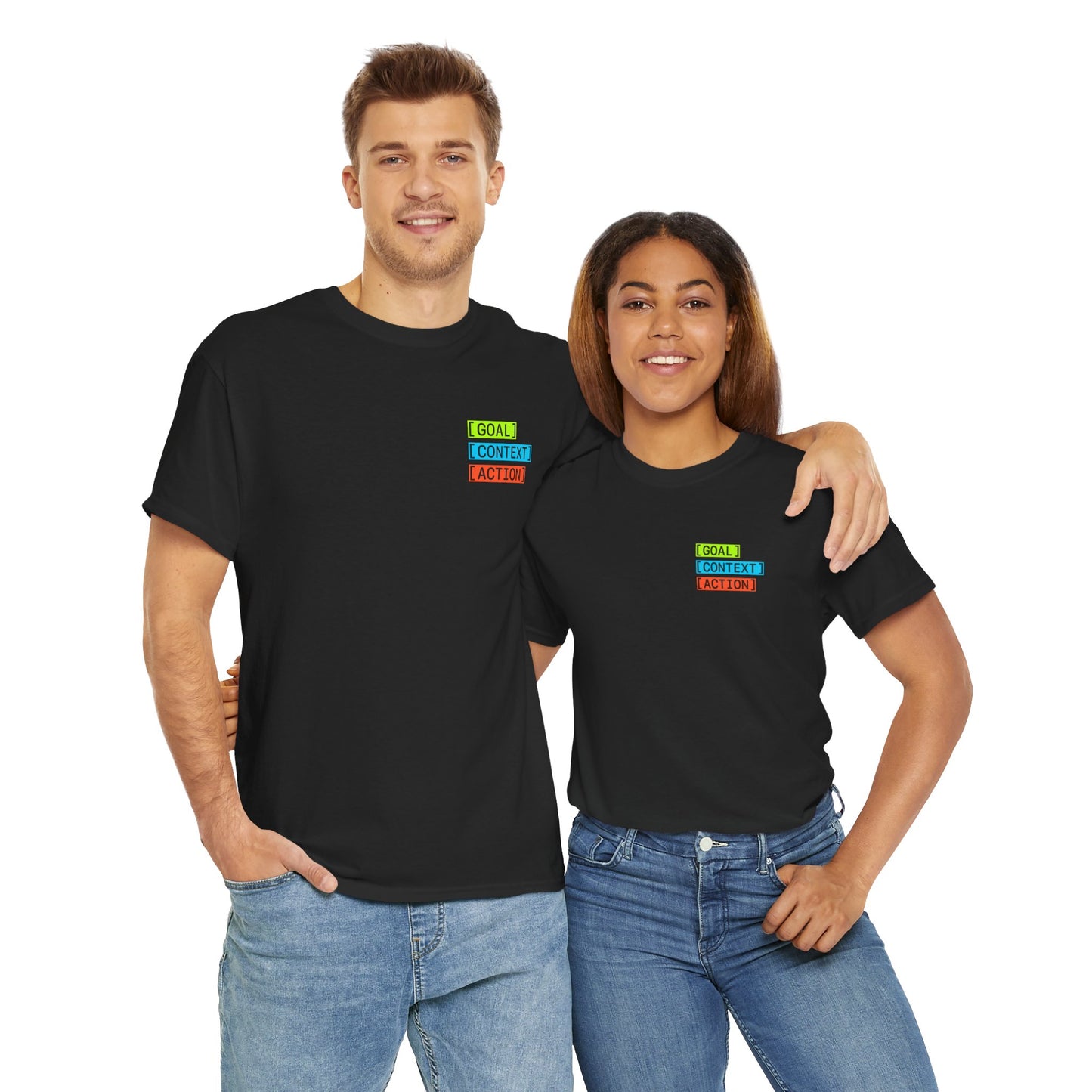 GOAL, CONTEXT, ACTION T-shirt (small print)