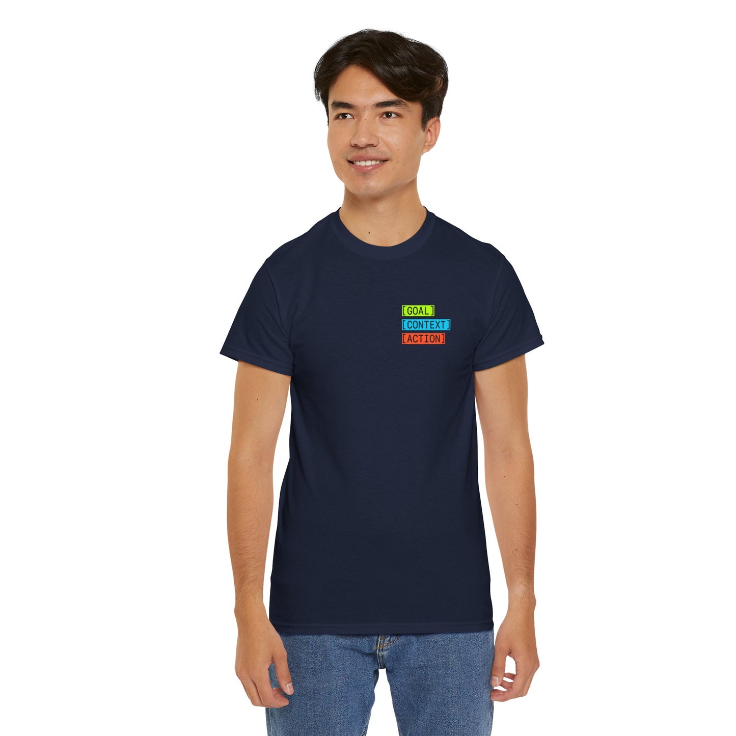 GOAL, CONTEXT, ACTION T-shirt (small print)