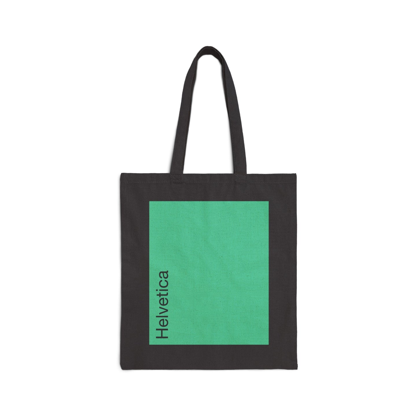 Helvetica Tote Bag (green, black)