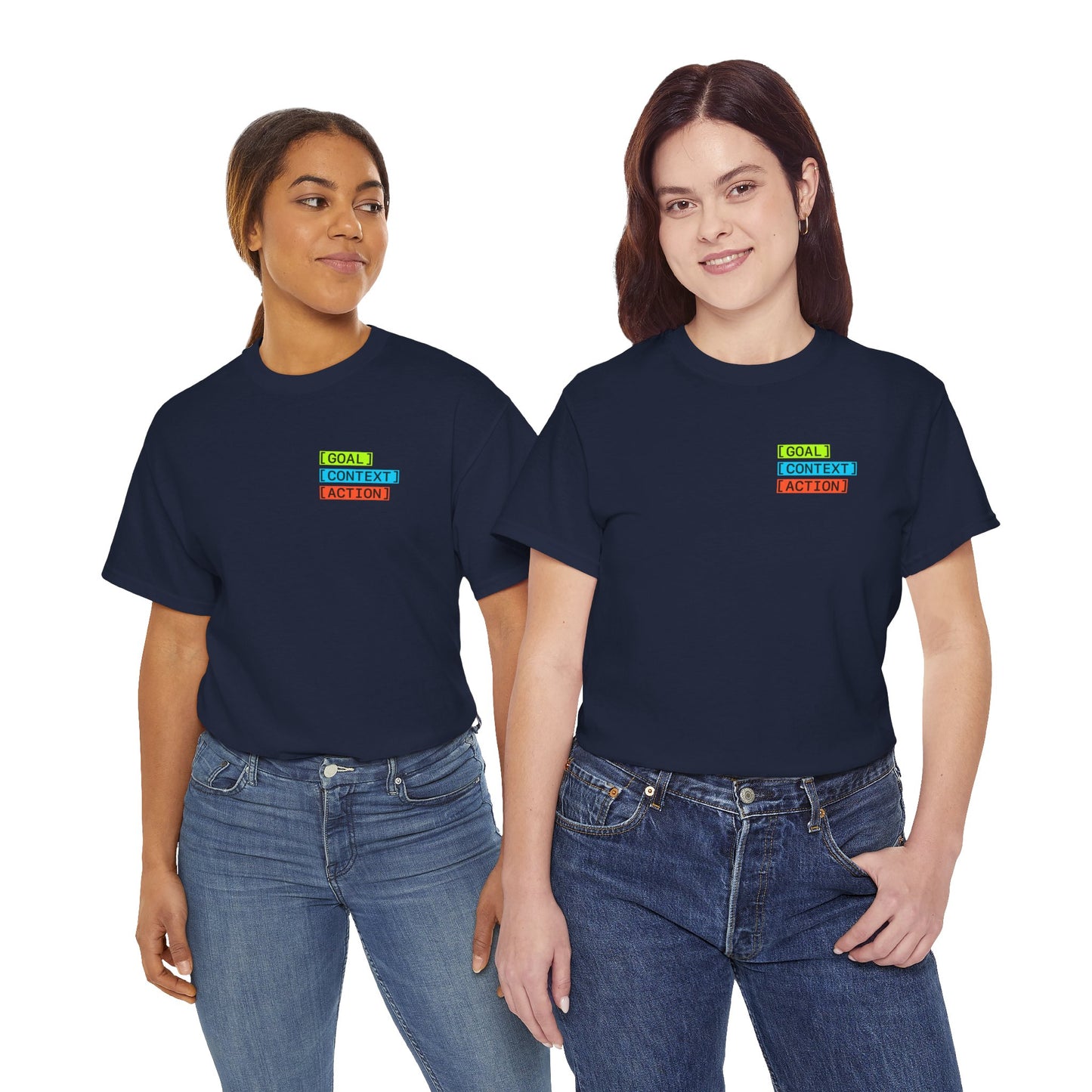 GOAL, CONTEXT, ACTION T-shirt (small print)