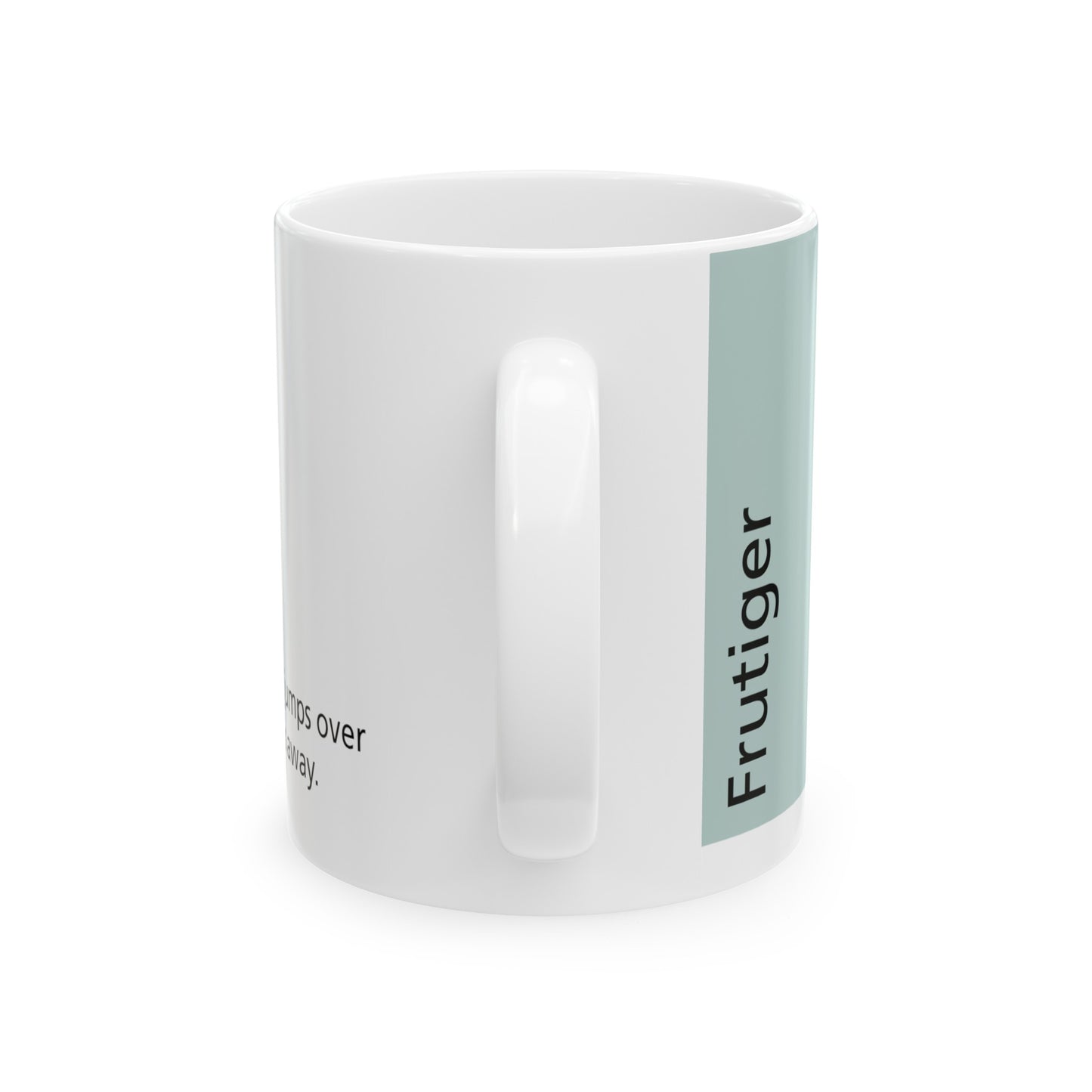 Frutiger Ceramic Mug (11oz, 15oz, light-green, white) US