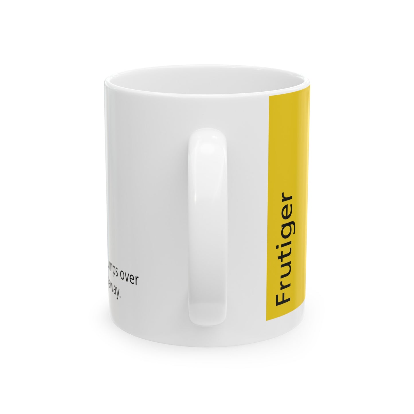 Frutiger Ceramic Mug (11oz, 15oz, yello, white) US