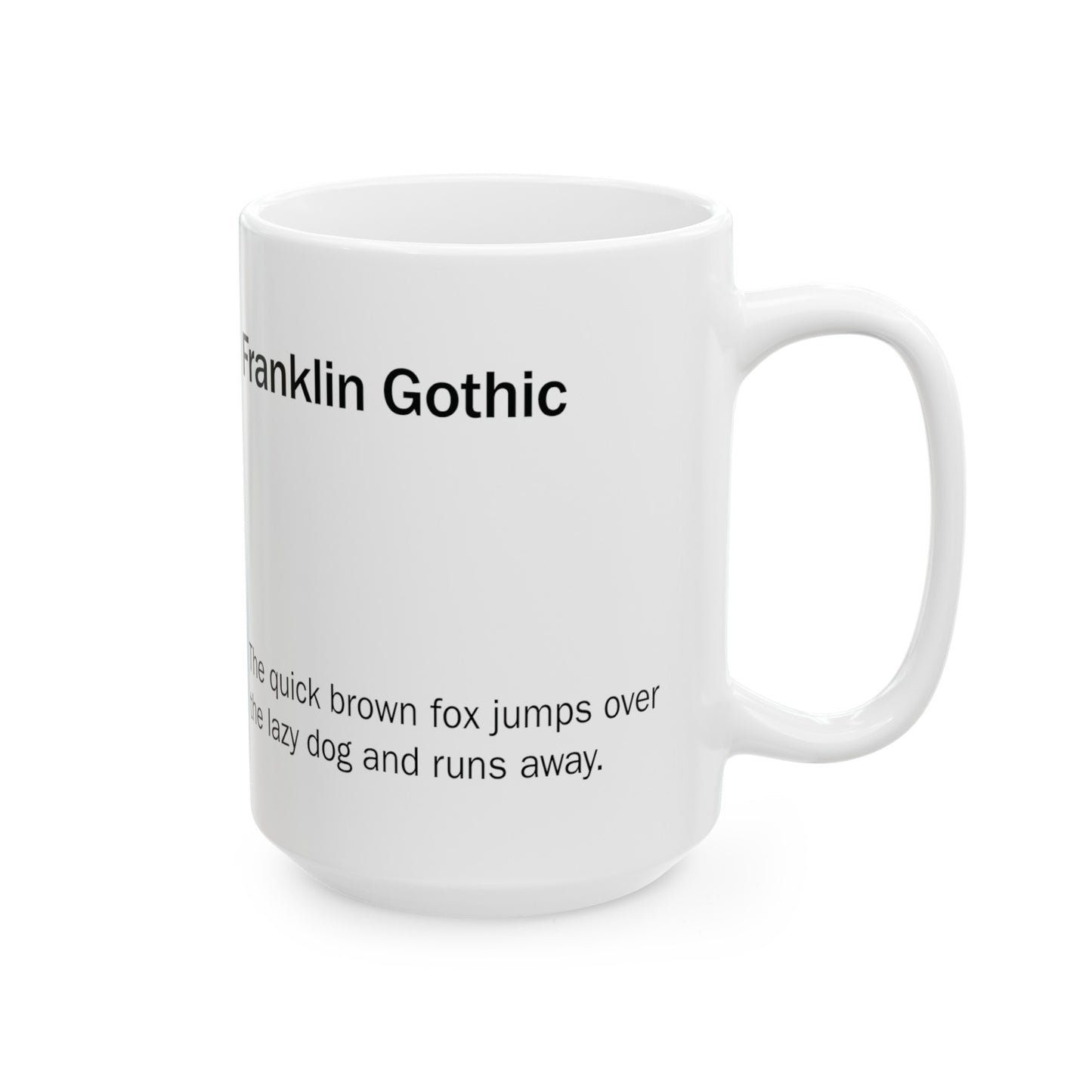 Bodoni Ceramic Mug (11oz, 15oz, beige, white) US