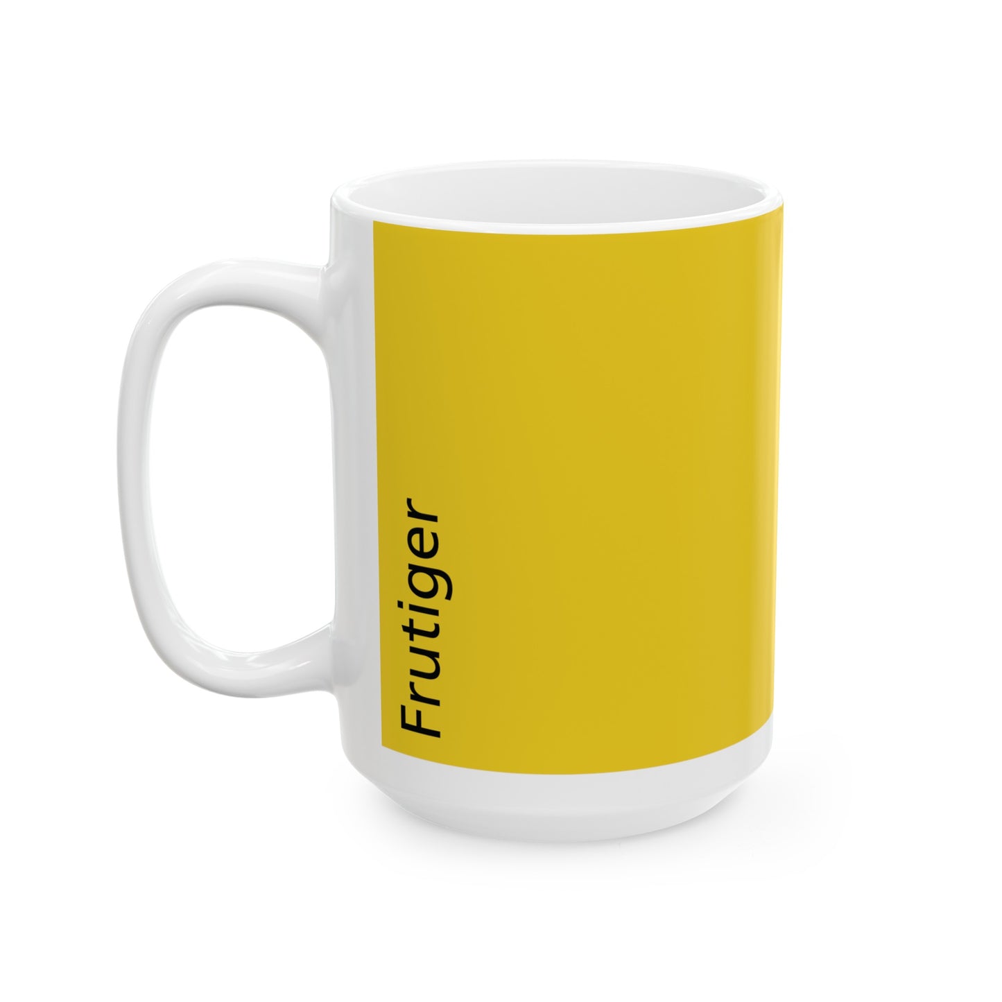 Frutiger Ceramic Mug (11oz, 15oz, yello, white) US