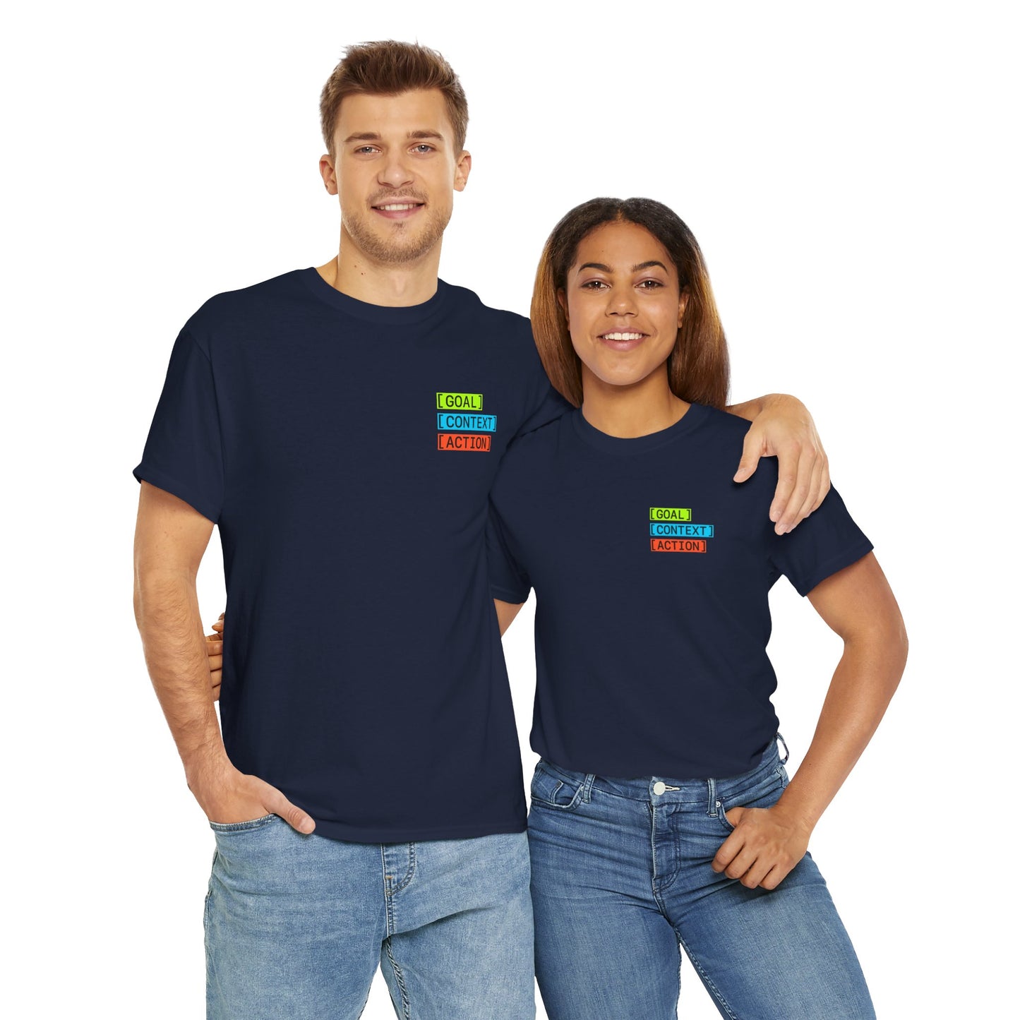 GOAL, CONTEXT, ACTION T-shirt (small print)