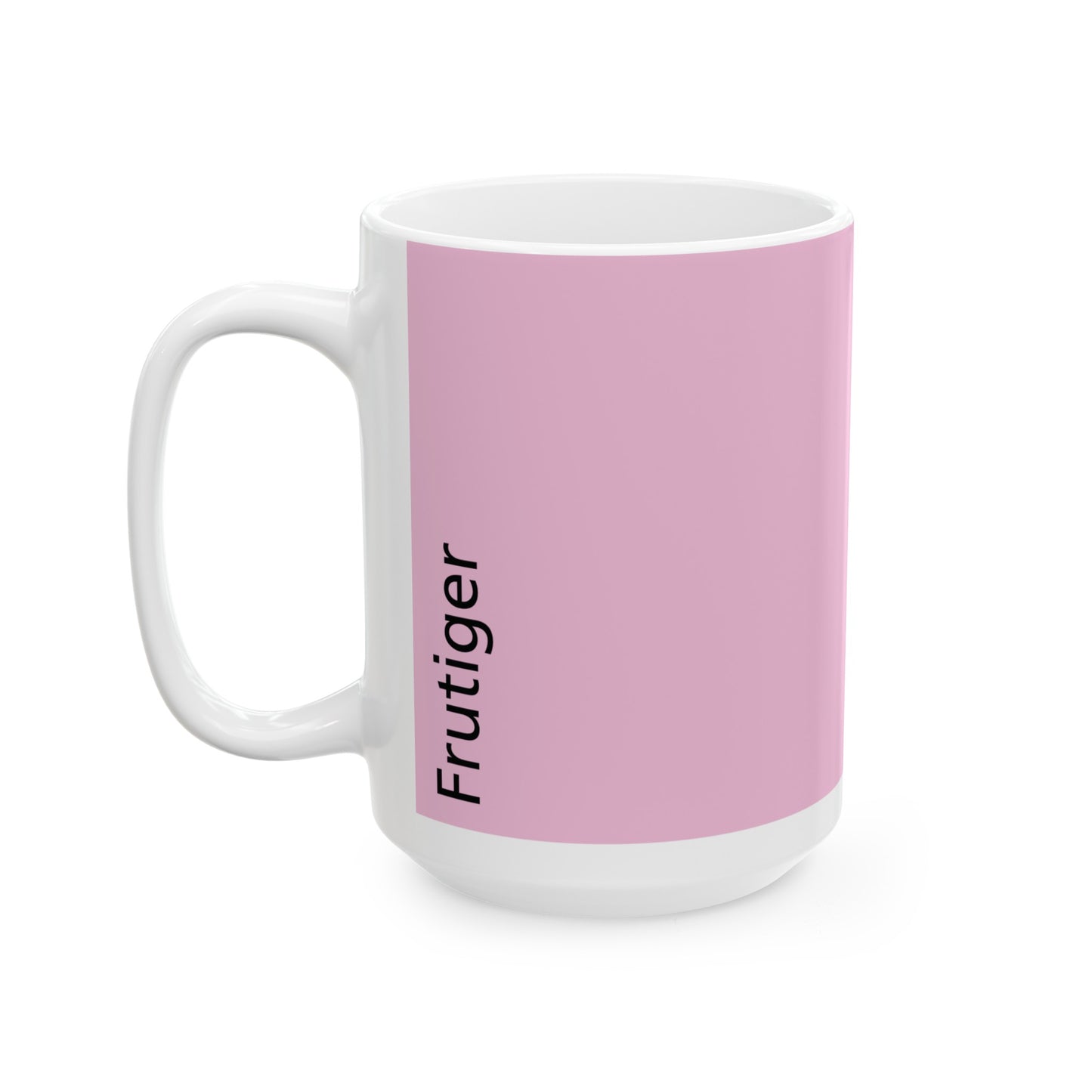 Frutiger Ceramic Mug (11oz, 15oz, rose, white) US