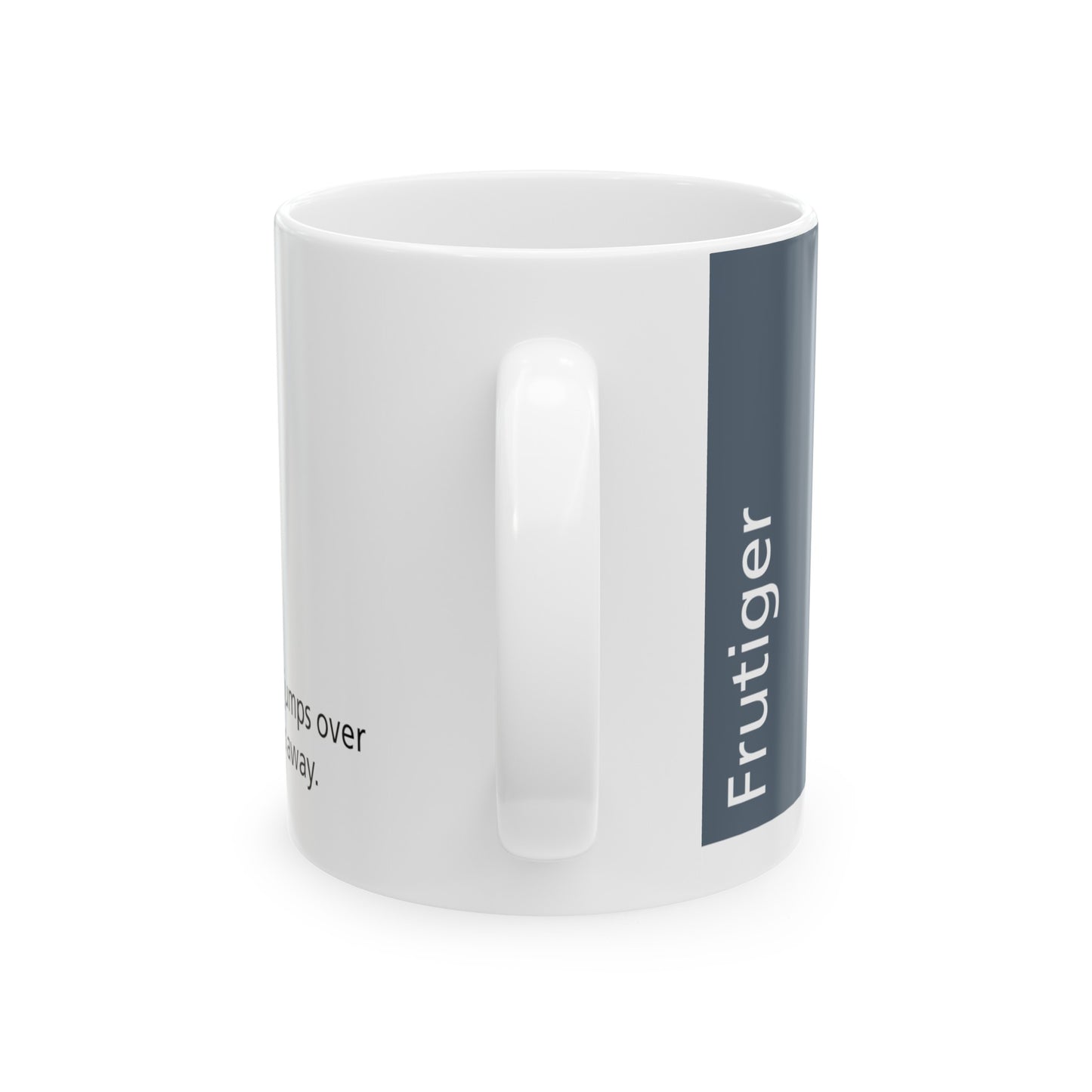Frutiger Ceramic Mug (11oz, 15oz, grey, white) US