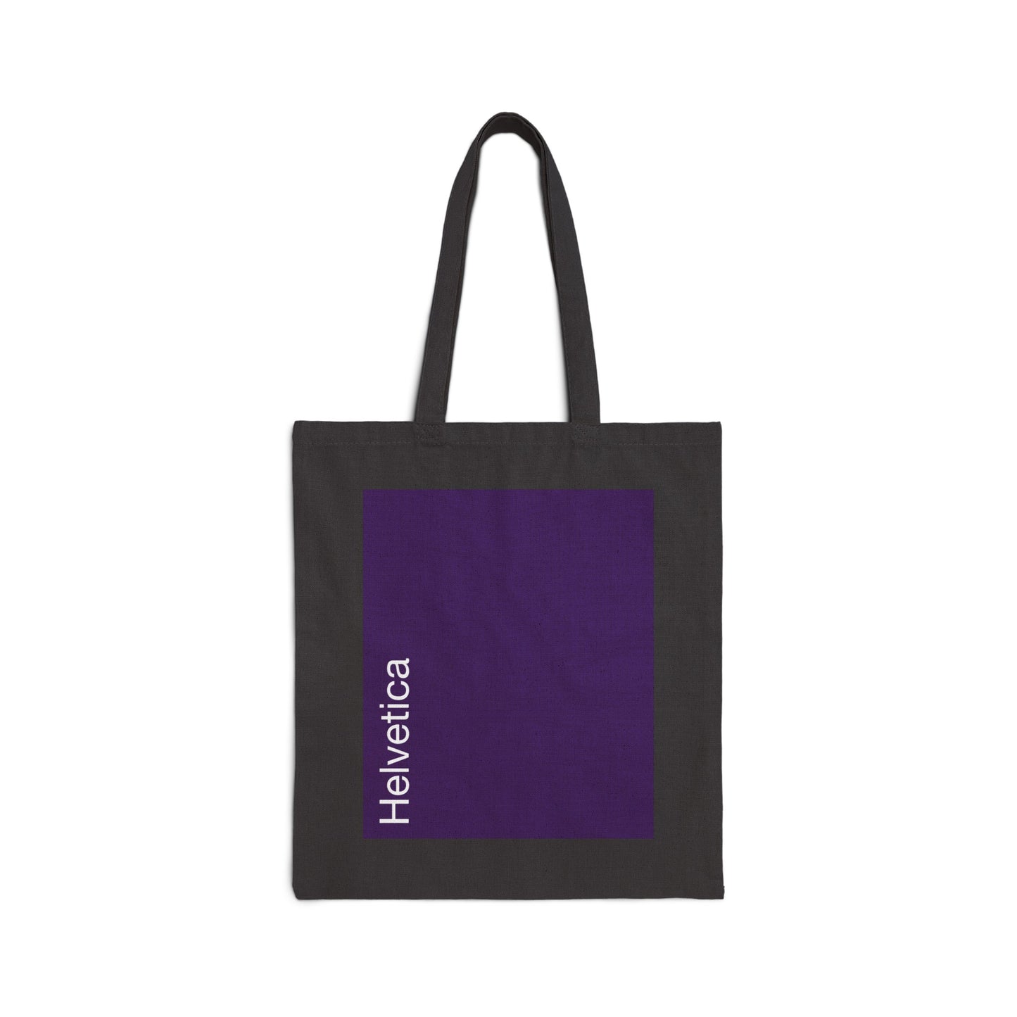 Helvetica Tote Bag (lavender, black)