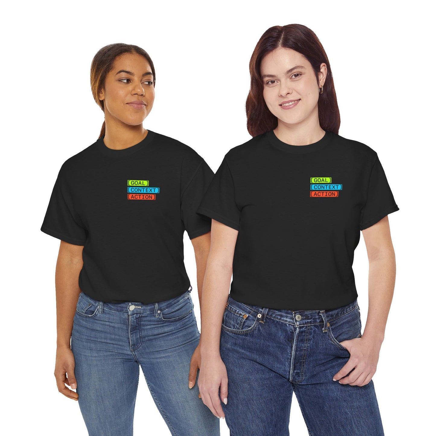 GOAL, CONTEXT, ACTION T-shirt (small print)