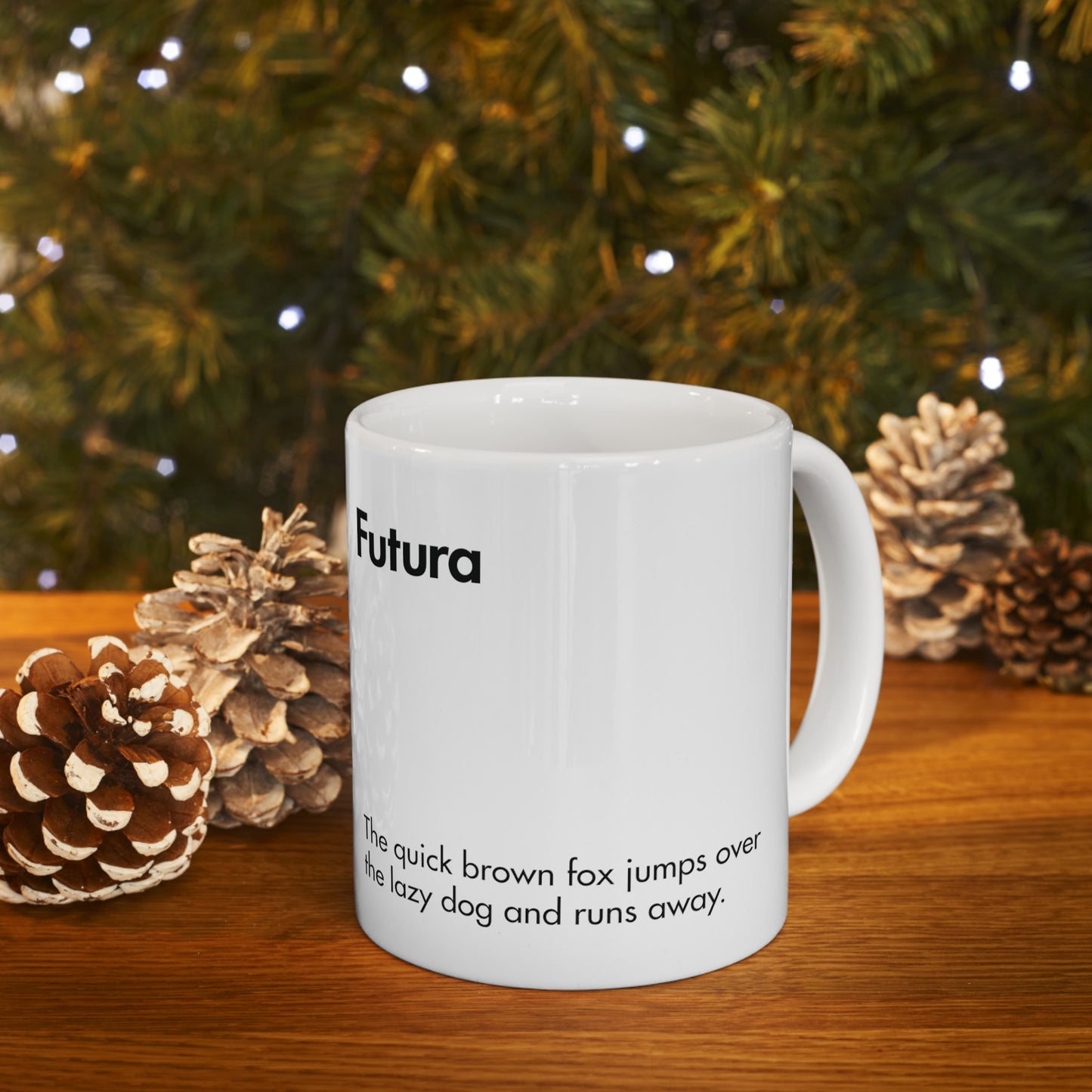 Futura Ceramic Mug for Designers , (11oz, 15oz, beige, white)