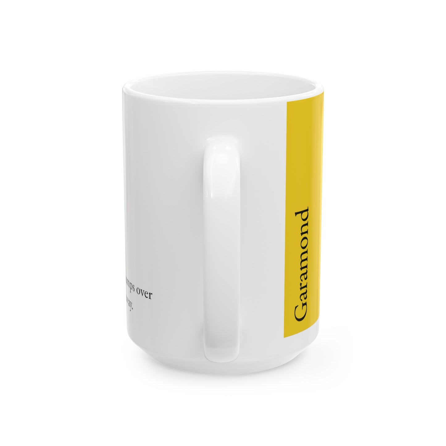 Garamond Ceramic Mug (11oz, 15oz, yello, white) US