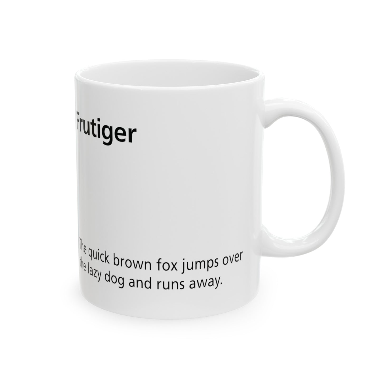 Frutiger Ceramic Mug (11oz, 15oz, yello, white) US