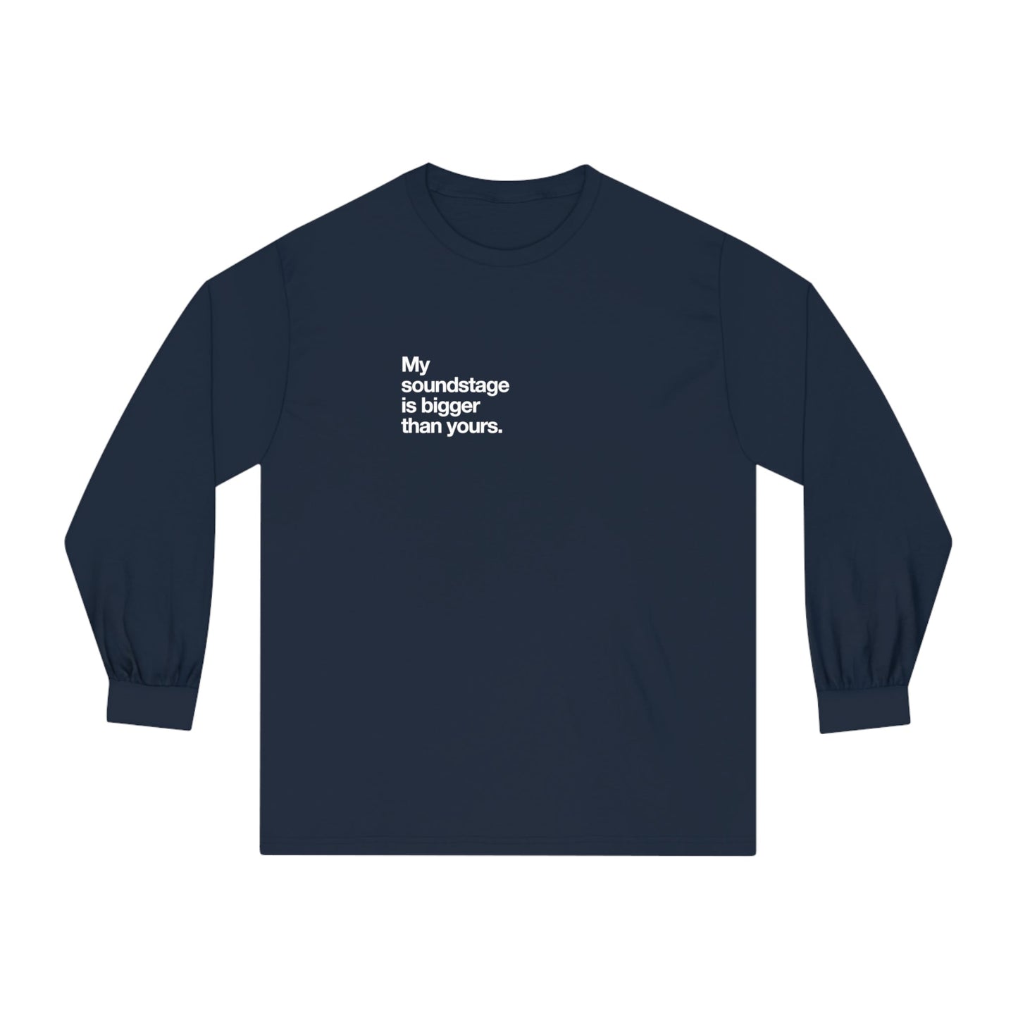 My soundstage ist bigger than yours long-sleeve. - Pure Neo Shop