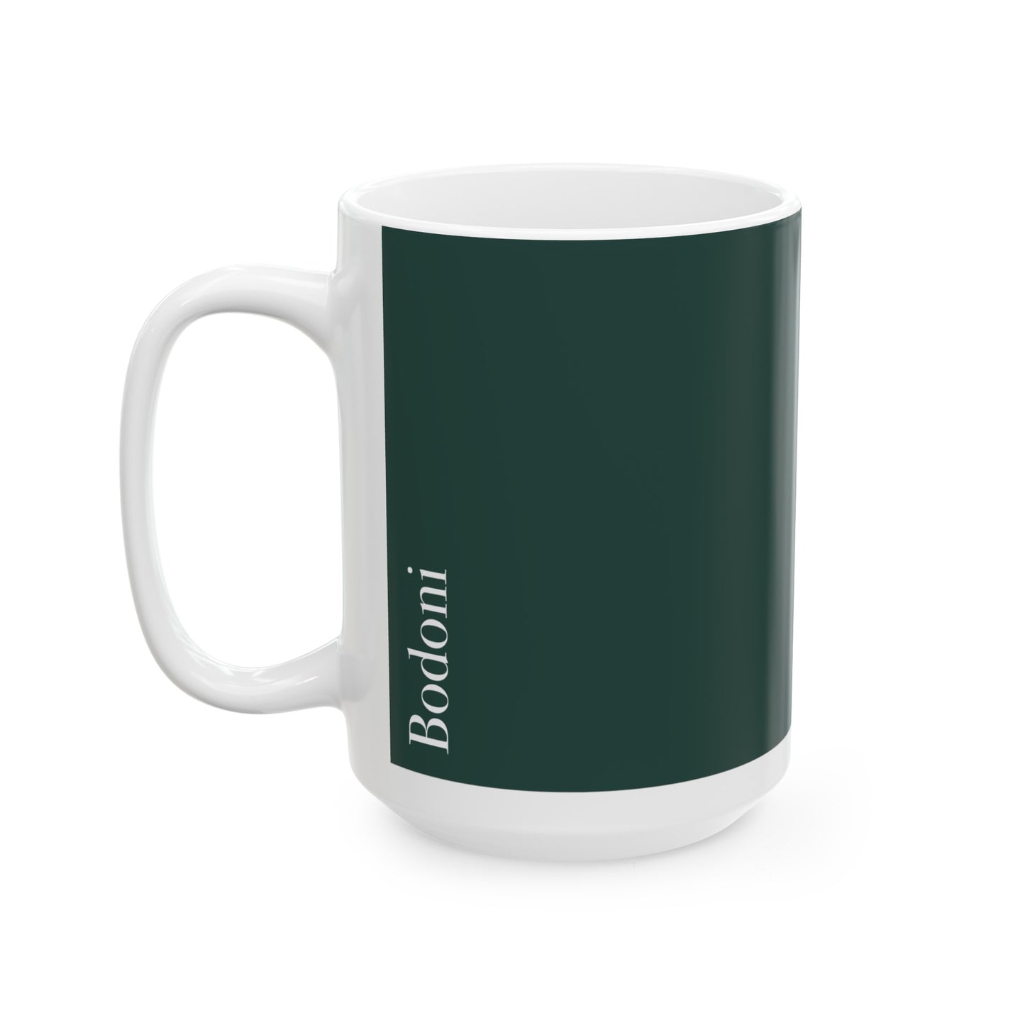 Bodoni Ceramic Mug (11oz, 15oz, pure green, white) US