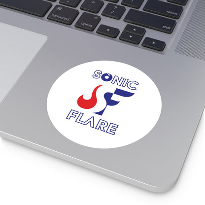 Sonic Flare - Round Stickers, Indoor\Outdoor