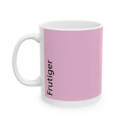 Frutiger Ceramic Mug (11oz, 15oz, rose, white) US