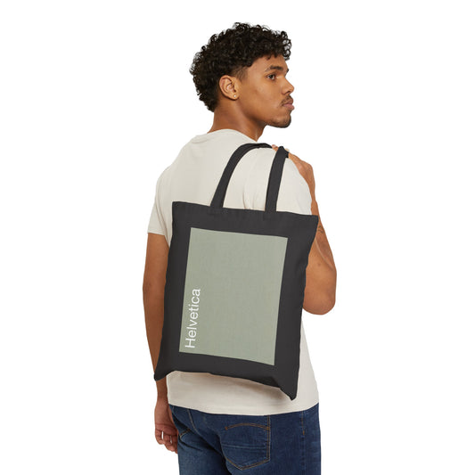 Helvetica Tote Bag (greige, black)