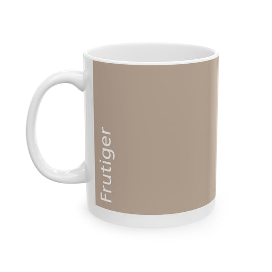 Frutiger Ceramic Mug (11oz, 15oz, beige, white) US