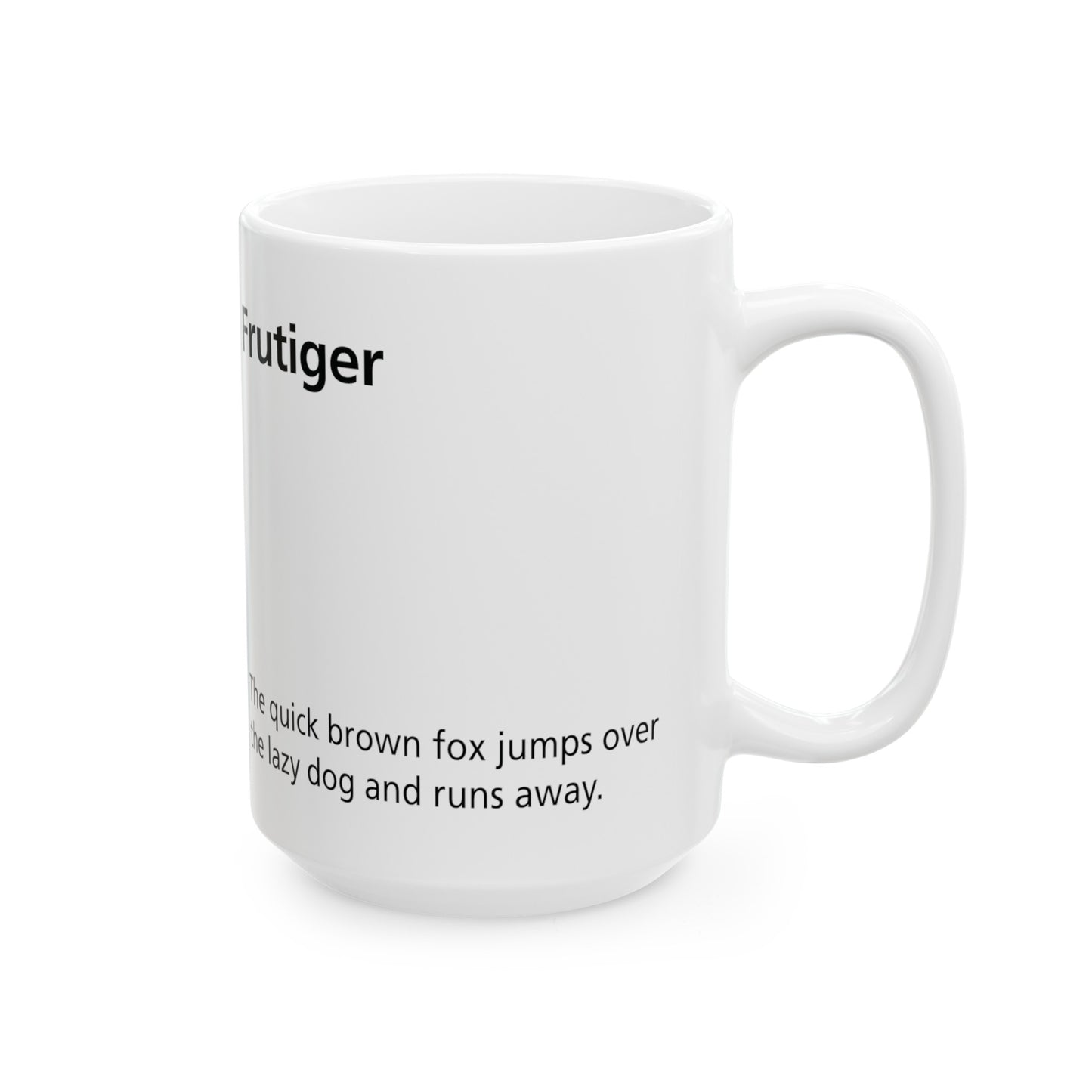 Frutiger Ceramic Mug (11oz, 15oz, lavender, white) US