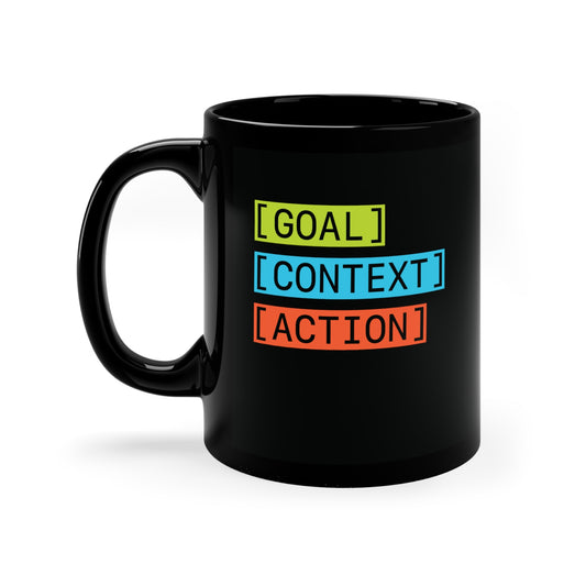 GenAi - Goal, Context, Action - Ceramic Mug (black)