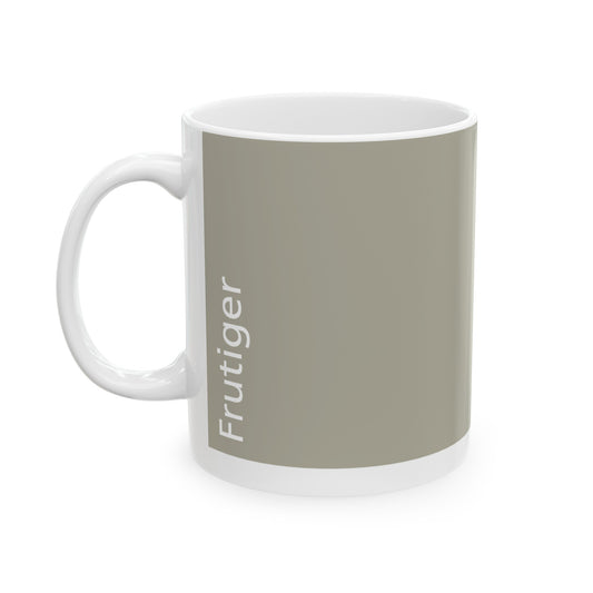 Frutiger Ceramic Mug (11oz, 15oz, greige, white) US