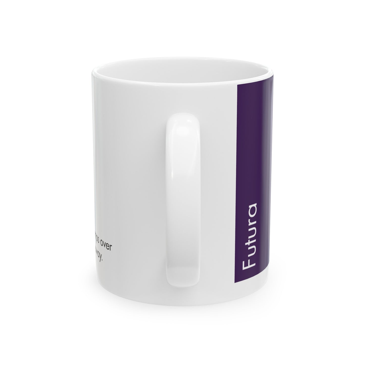 Futura Ceramic Mug for Designers , (11oz, 15oz, lavender, white)