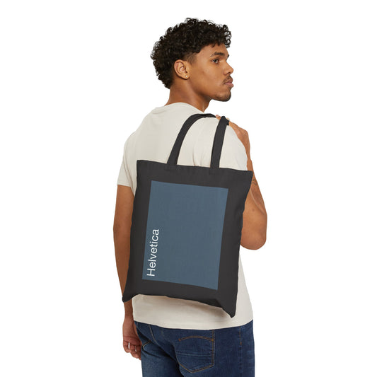 Helvetica Tote Bag (grey, black)