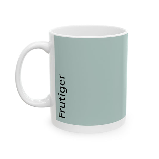 Frutiger Ceramic Mug (11oz, 15oz, light-green, white) US