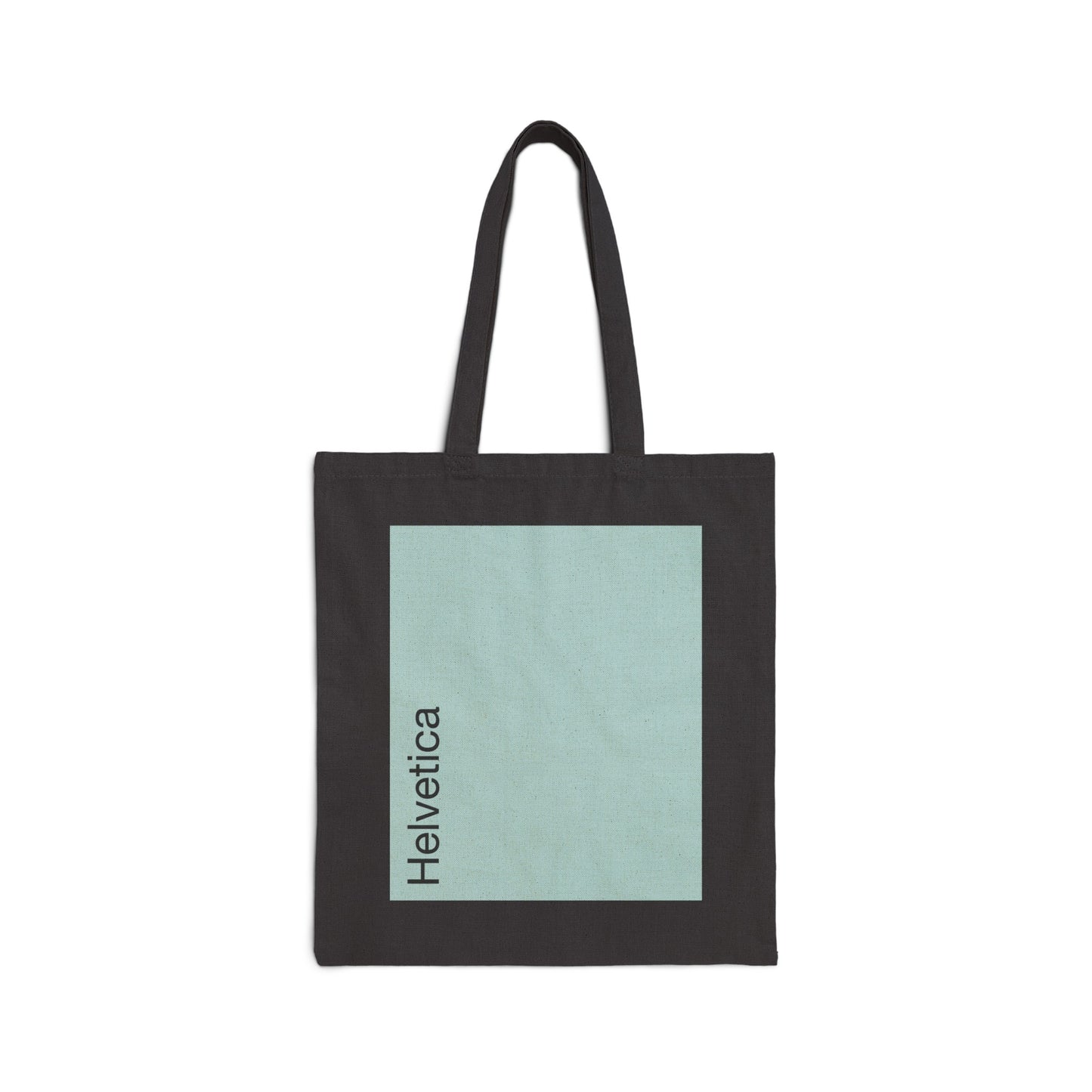 Helvetica Tote Bag (light green, black)