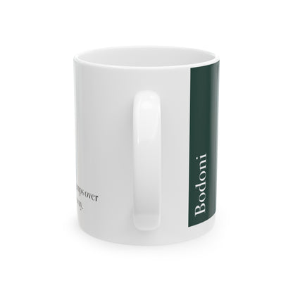 Bodoni Ceramic Mug (11oz, 15oz, pure green, white) US