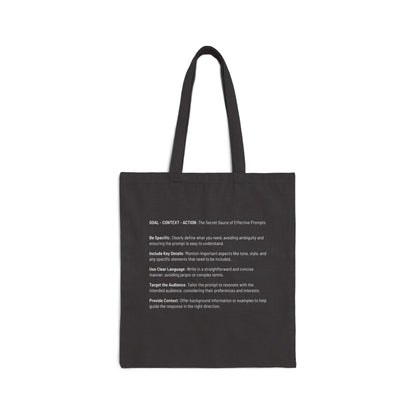 GenAi - Goal, Context, Action - Cotton Tote Bag